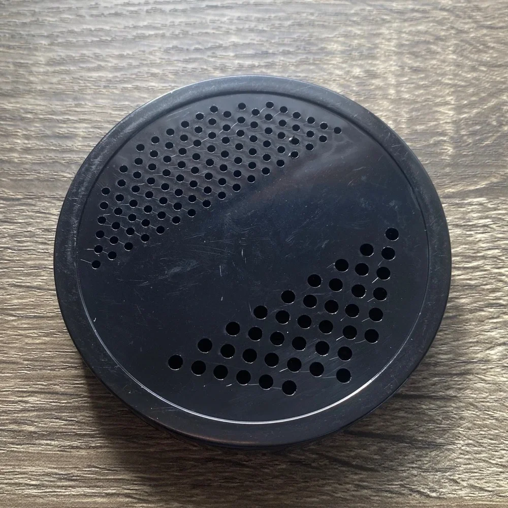 Lot of 4 Black Plastic Lids Solid and‎ Perforated Sifter Caps Magic Bullet